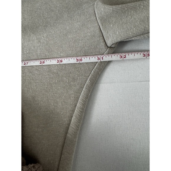 Womens Medium Blouse Neutral Lagenlook Asymmetrical Boho Flowy Oversized Chic - Picture 9 of 10